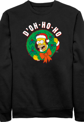 Black D'oh-Ho-Ho Simpsons Sweatshirt