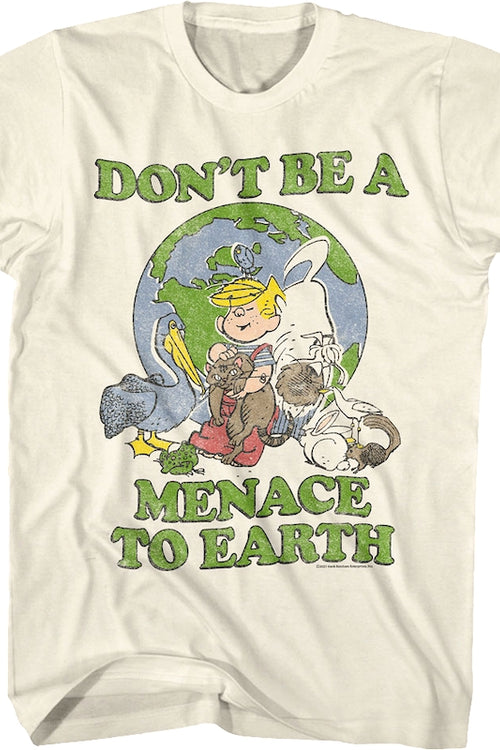 Don't Be A Menace To Earth Dennis The Menace T-Shirtmain product image