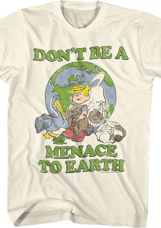 Don't Be A Menace To Earth Dennis The Menace T-Shirt - main product image