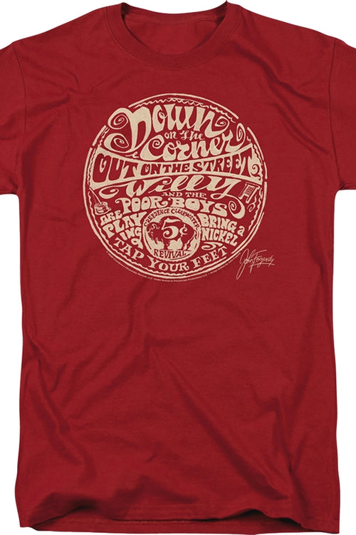 Down On The Corner Creedence Clearwater Revival T-Shirtmain product image