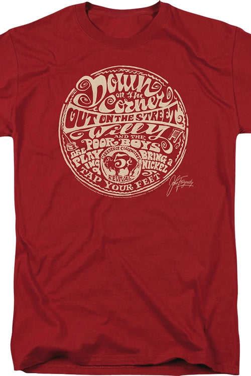 Down On The Corner Creedence Clearwater Revival T-Shirtmain product image