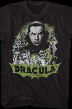 Dracula Collage Bela Lugosi T-Shirt