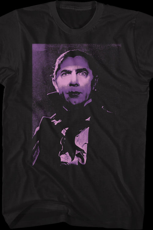 Dracula Purple Photo Bela Lugosi T-Shirtmain product image