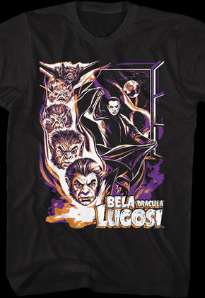 Dracula Vampire Bat Bela Lugosi T-Shirt
