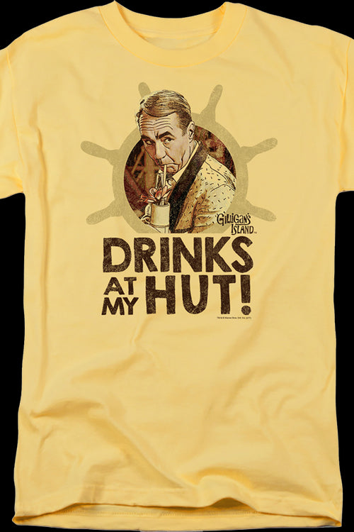 Drinks At My Hut Gilligan's Island T-Shirtmain product image