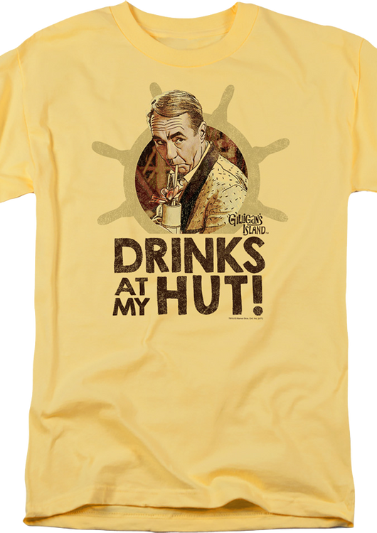 Drinks At My Hut Gilligan's Island T-Shirt - main product image