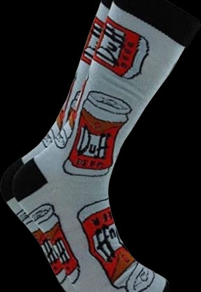 Duff Beer Simpsons Socks