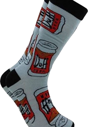 Duff Beer Simpsons Socks