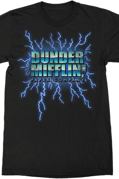 Dunder Mifflin Lightning Logo The Office T-Shirtmain product image