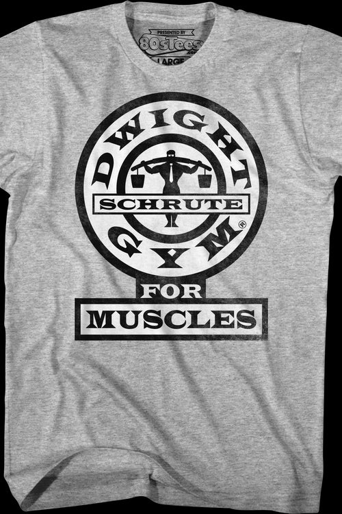 Dwight Schrute Gym For Muscles The Office T-Shirtmain product image