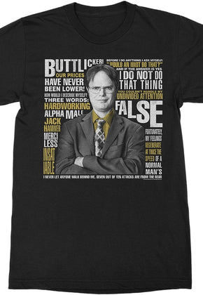 Dwight Schrute Quotes The Office T-Shirt
