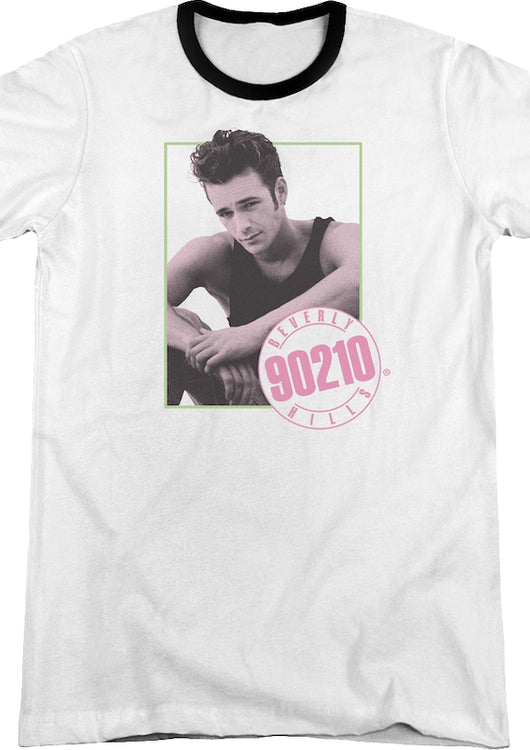 Dylan McKay Beverly Hills 90210 Ringer Shirt - main product image