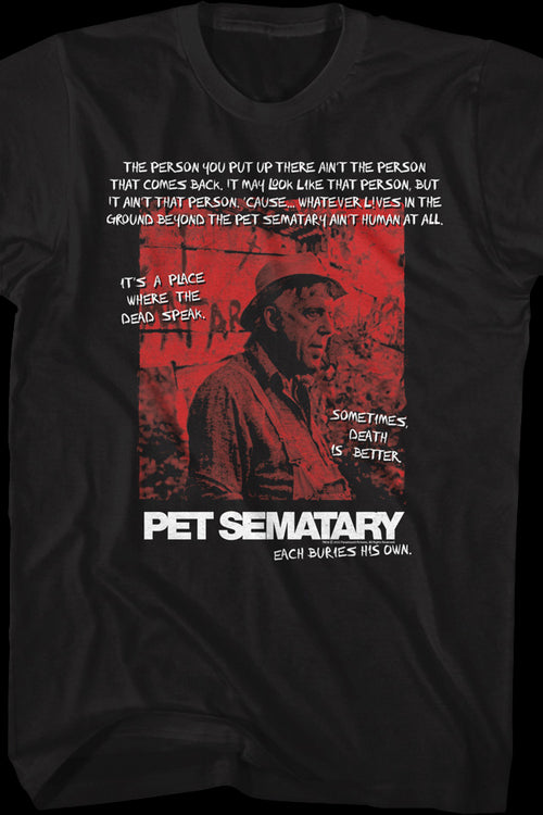 Each Buries His Own Pet Sematary T-Shirtmain product image