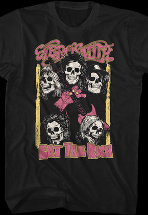 Eat The Rich Aerosmith Black T-Shirt