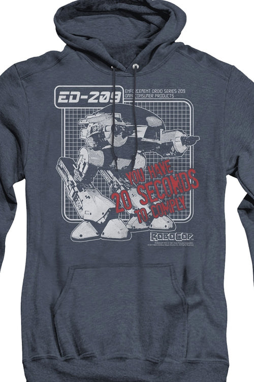 ED-209 You Have 20 Seconds To Comply Robocop Hoodiemain product image