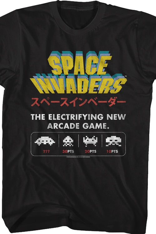 Electrifying New Arcade Game Space Invaders T-Shirtmain product image