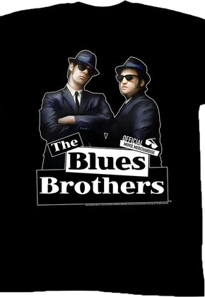 The Black Elwood and Jake The Blues Brothers T-Shirt