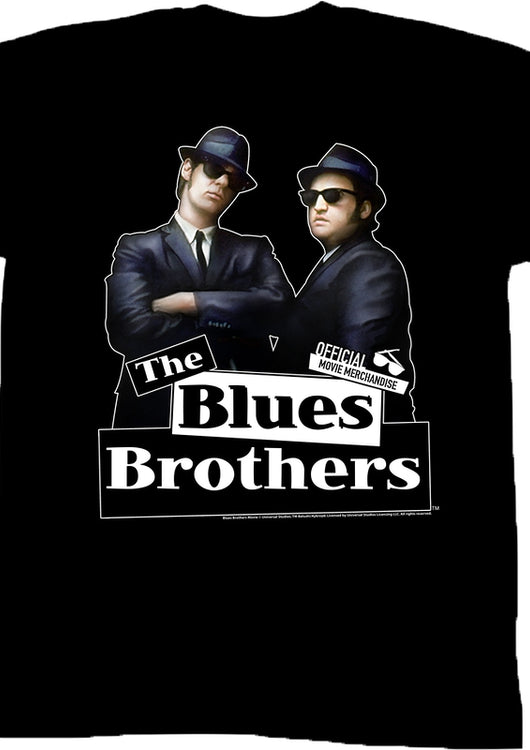 The Black Elwood and Jake The Blues Brothers T-Shirt - main product image