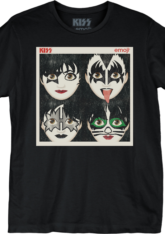 Emoji Faces KISS T-Shirt - main product image