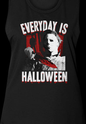 Ladies Everyday Is Halloween Muscle Tank Top