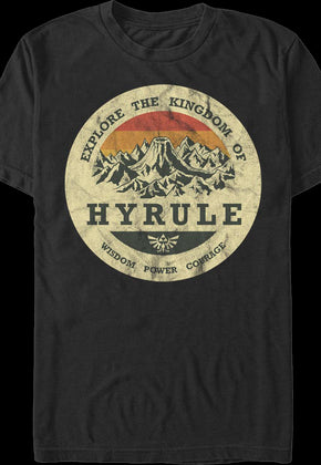 Explore the Kingdom of Hyrule Legend of Zelda T-Shirt