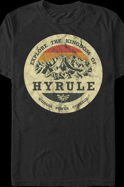 Explore the Kingdom of Hyrule Legend of Zelda T-Shirtmain product image