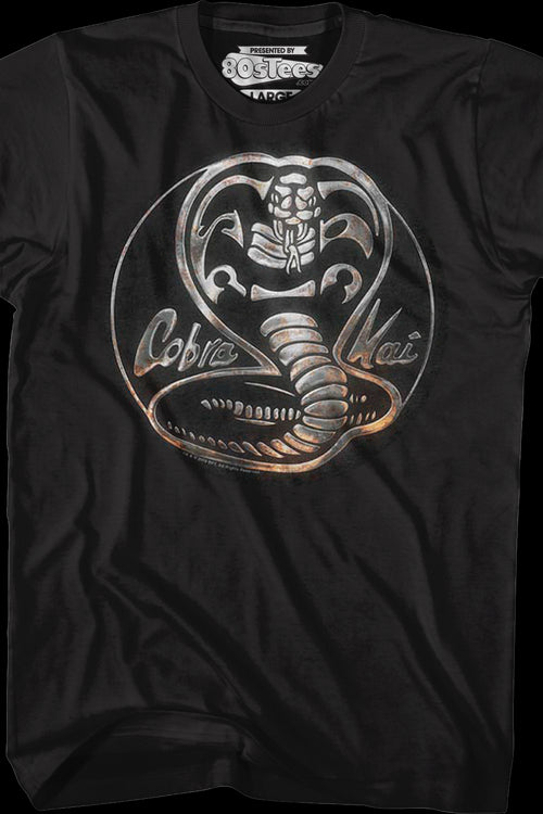 Faux Chrome Logo Cobra Kai T-Shirtmain product image