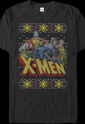 Faux Ugly Christmas Sweater X-Men T-Shirt