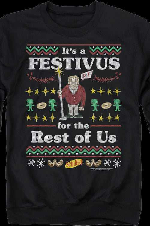 Faux Ugly Festivus Sweater Seinfeld Sweatshirt