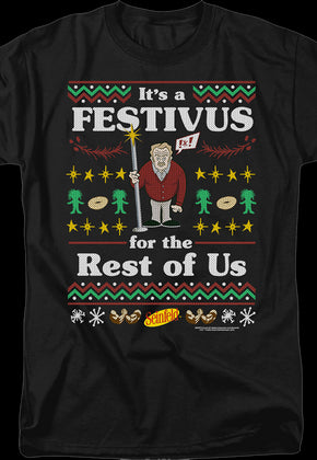 Faux Ugly Festivus Sweater Seinfeld T-Shirt