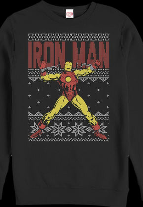 Faux Ugly Iron Man Christmas Sweater
