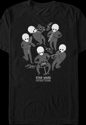 Figrin D'an and the Modal Nodes Concert Poster Star Wars T-Shirt