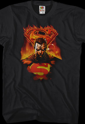 Fire Logo Superman T-Shirt