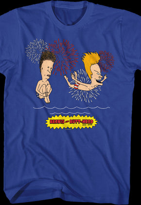 Firework Swim Beavis And Butt-Head T-Shirt