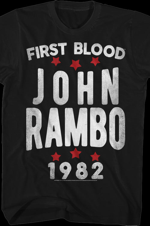 First Blood 1982 Rambo T-Shirtmain product image