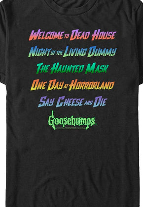 Five Horrifying Stories Goosebumps T-Shirt