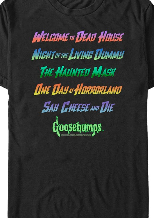 Five Horrifying Stories Goosebumps T-Shirt - main product image