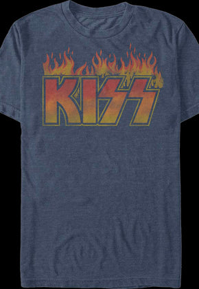 Flaming Logo KISS T-Shirt