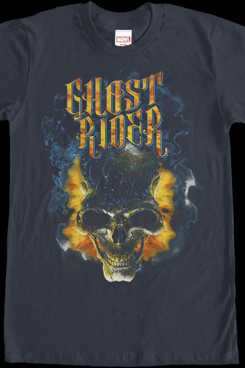 Flaming Skull Ghost Rider T-Shirtmain product image