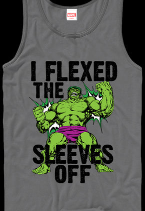 Flexed the Sleeves Off Incredible Hulk Tank Top