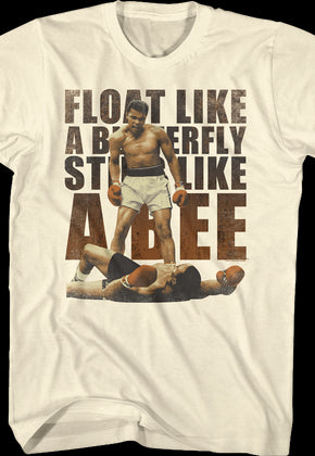 Float Like A Butterfly Sting Like A Bee Muhammad Ali T-Shirt