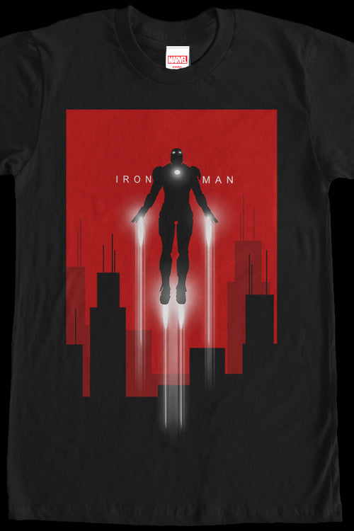 Flying Silhouette Iron Man T-Shirtmain product image
