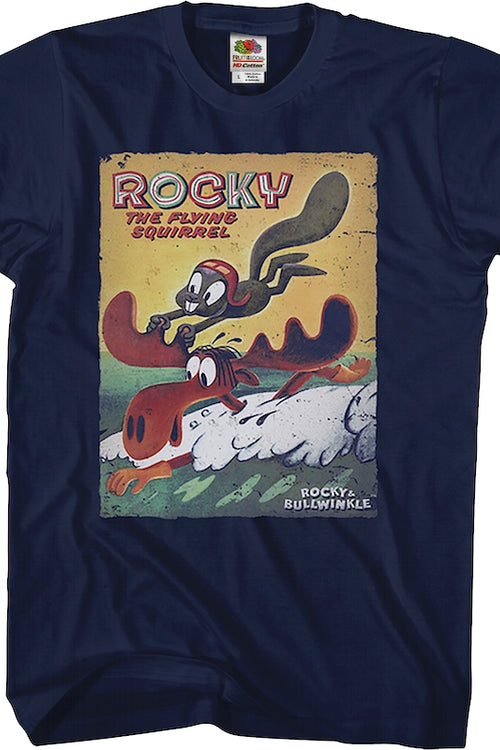 Flying Squirrel Rocky and Bullwinkle T-Shirtmain product image