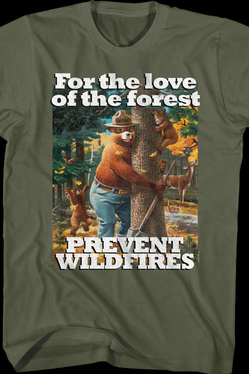For the Love of the Forest Smokey Bear T-Shirtmain product image