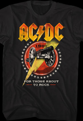 For Those About To Rock 1981 ACDC Shirt