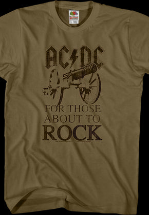 For Those About To Rock ACDC Shirt