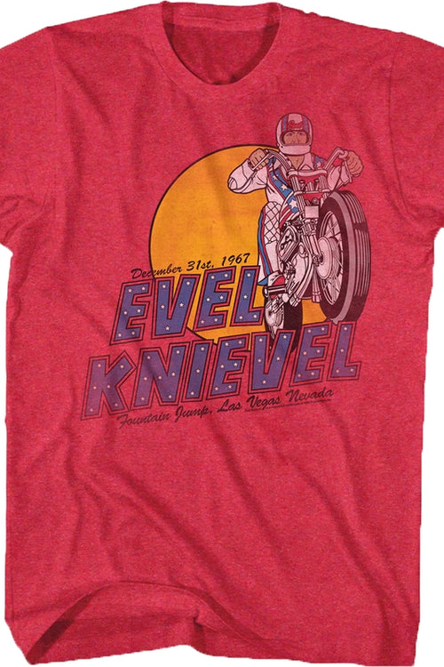 Fountain Jump Evel Knievel T-Shirtmain product image