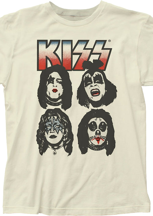 Four Painted Faces KISS T-Shirt - main product image
