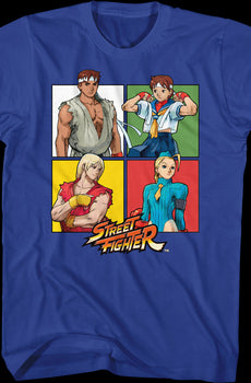 Four Squares Street Fighter T-Shirt