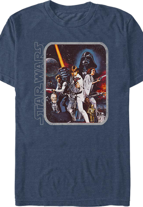 Framed Episode IV Poster Star Wars T-Shirt
